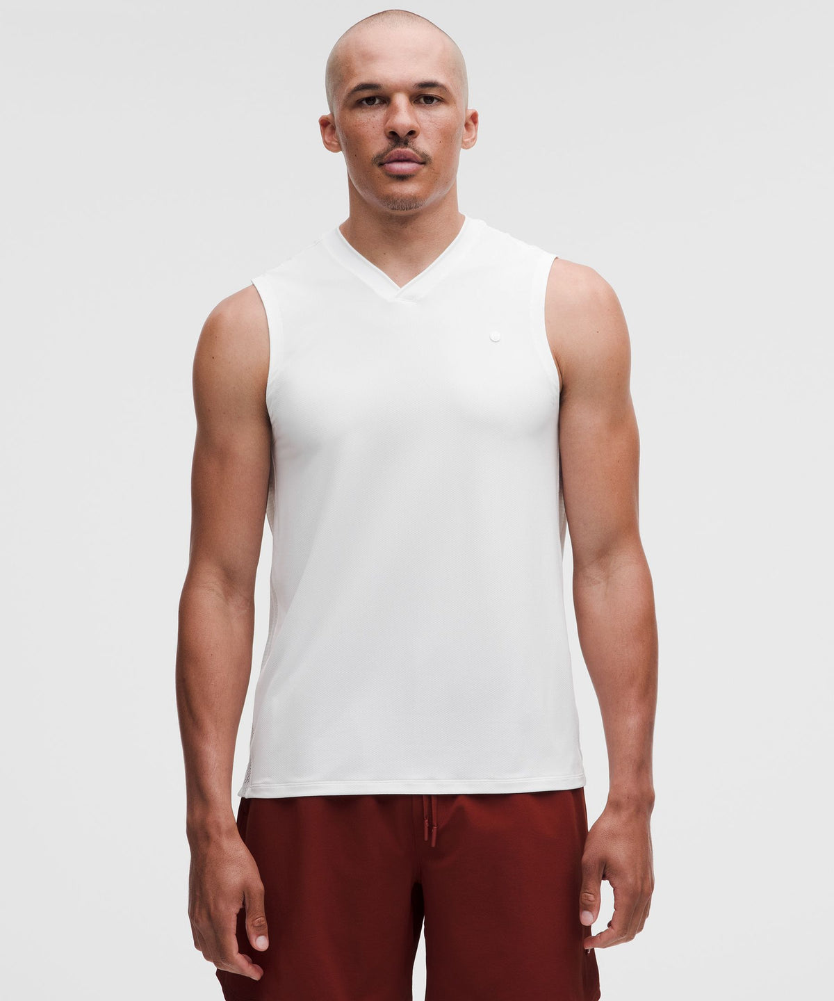 Mesh-Panelled Tennis Sleeveless Shirt