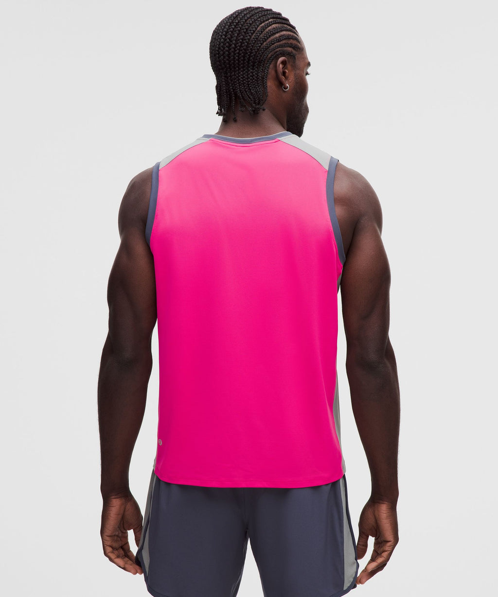 Pique Mesh-Panel Sleeveless Tennis Shirt