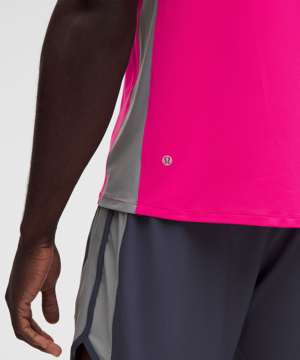 Pique Mesh-Panel Sleeveless Tennis Shirt