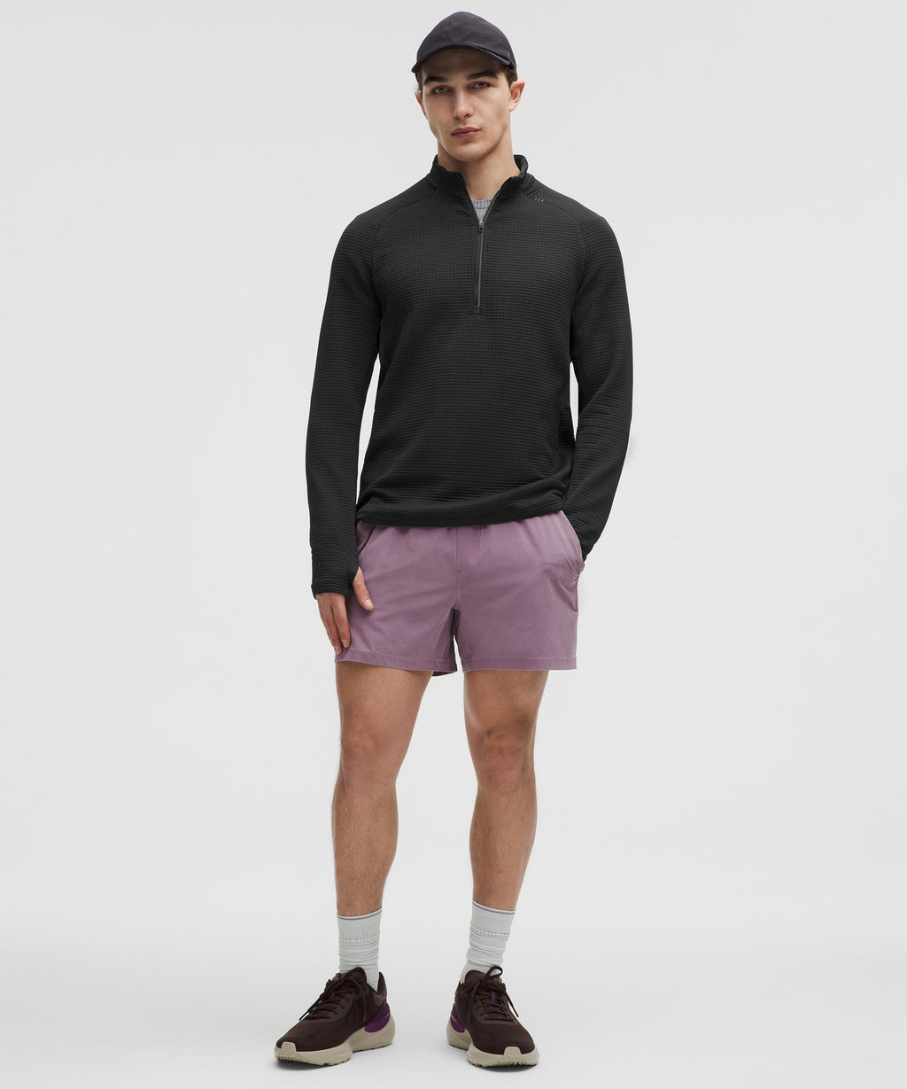 Waffle-Knit Half Zip