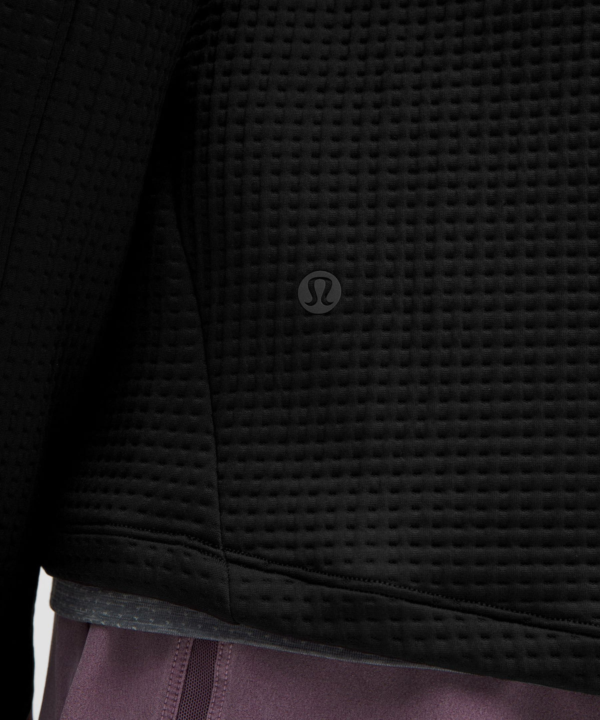 Waffle-Knit Half Zip