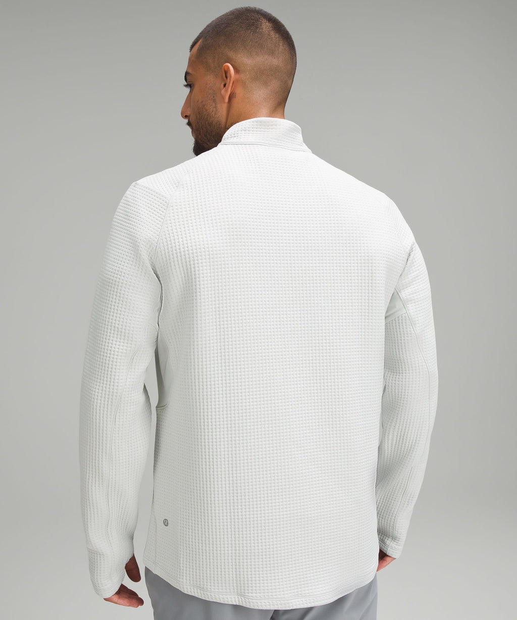 Waffle-Knit Half Zip