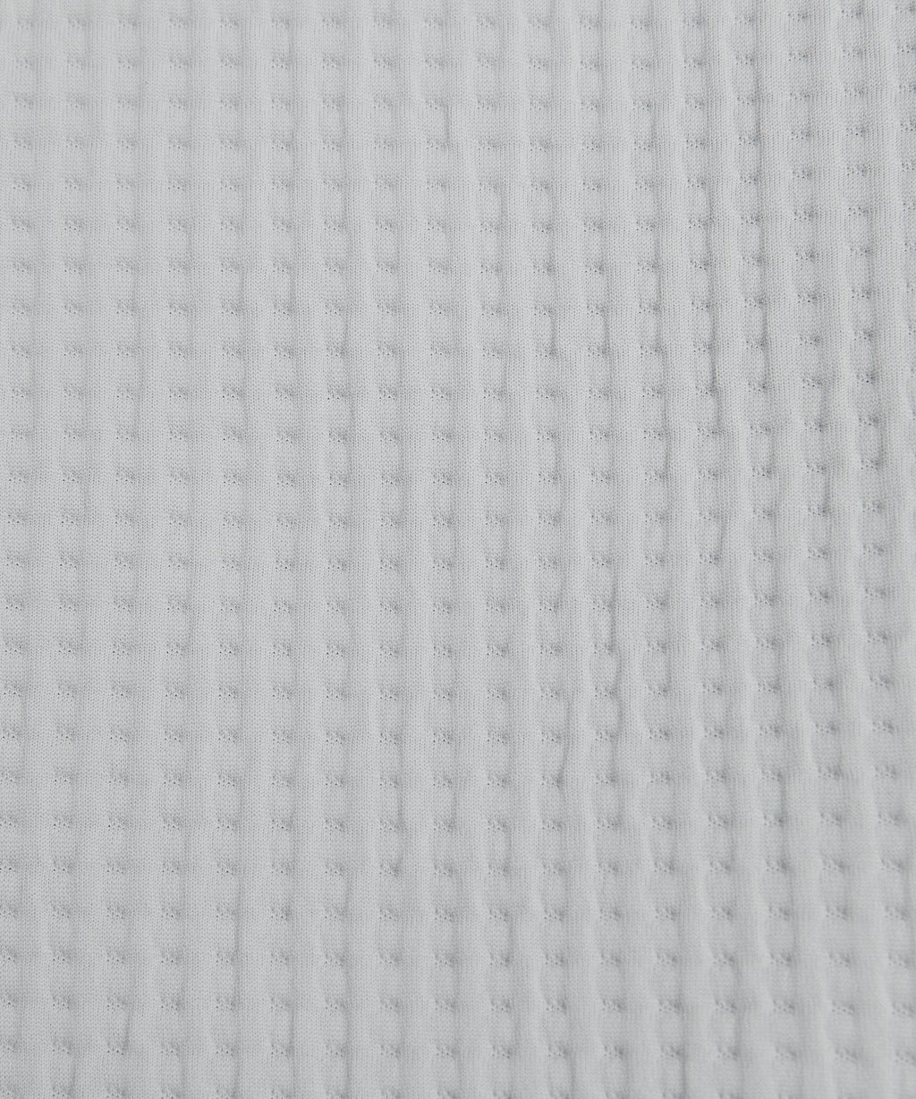 Waffle-Knit Half Zip