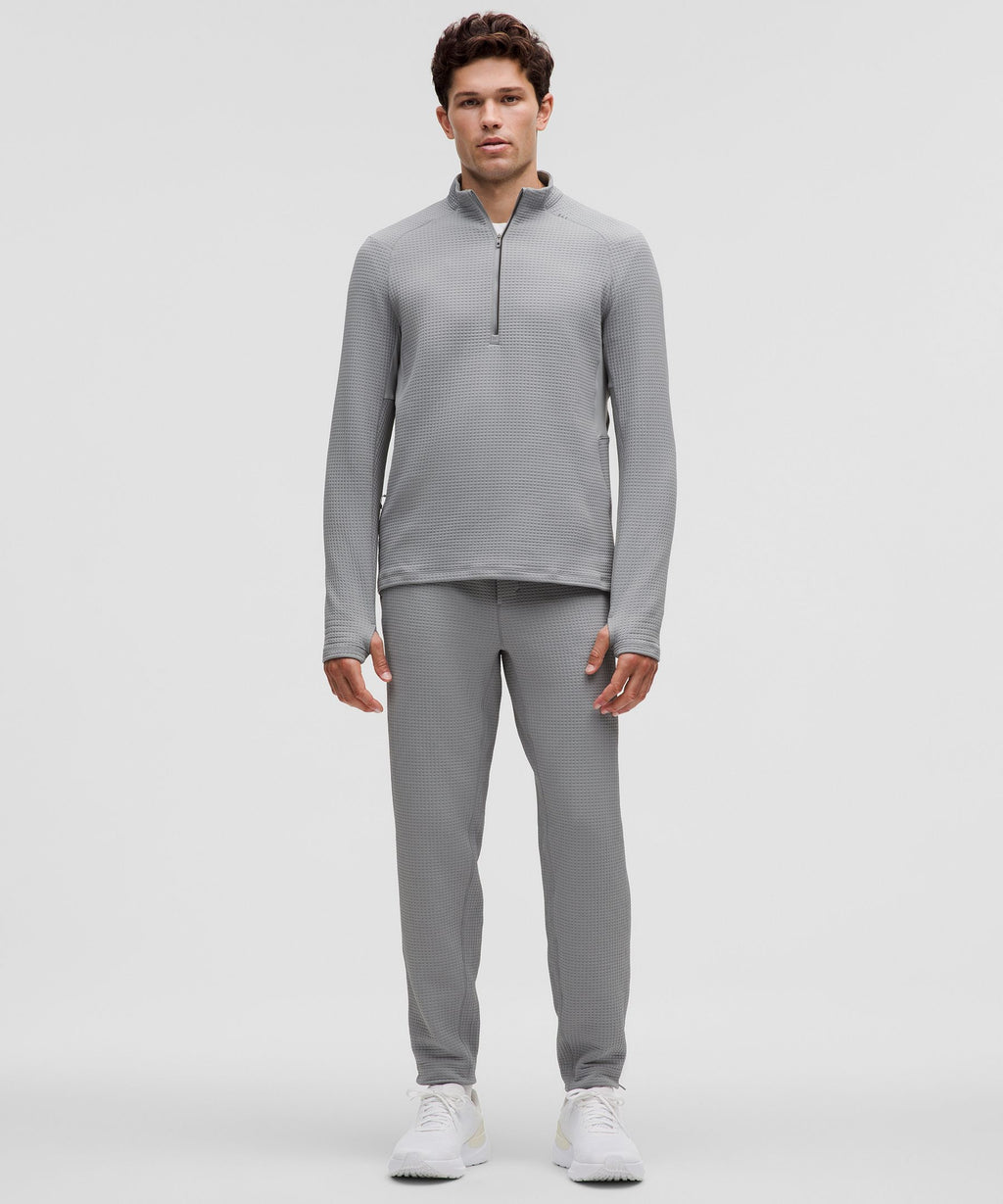 Waffle-Knit Half Zip