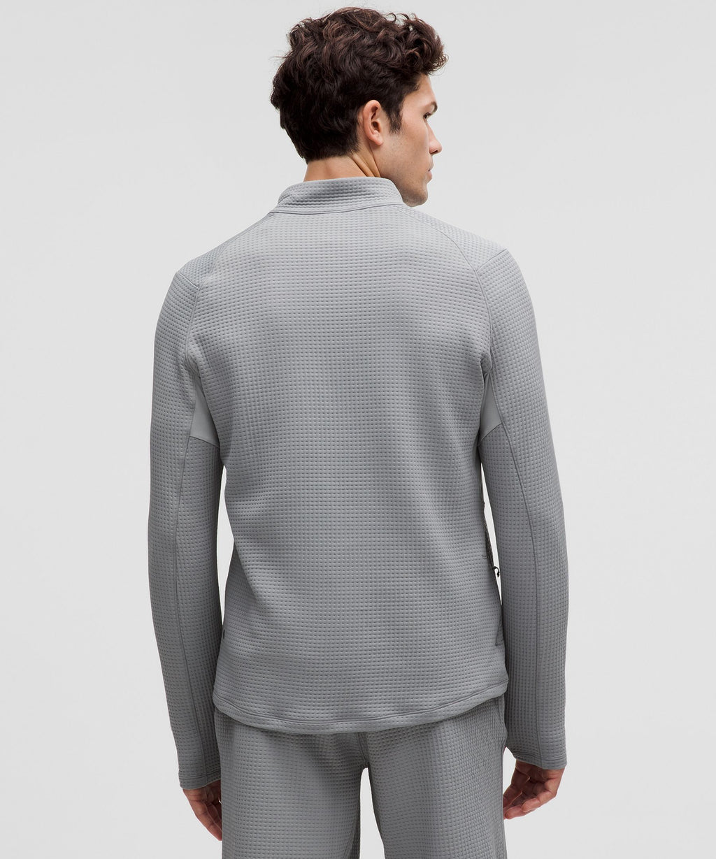 Waffle-Knit Half Zip