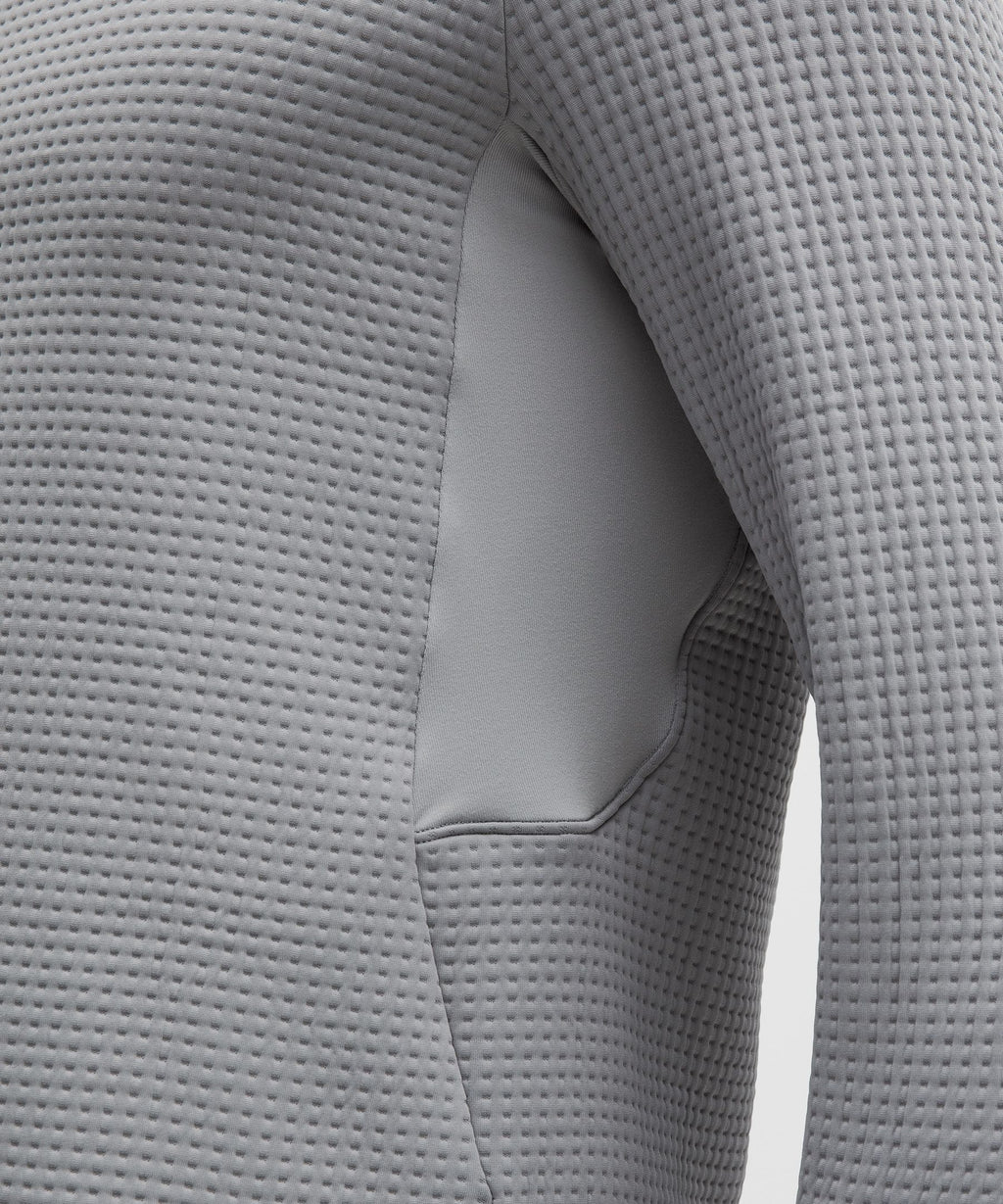 Waffle-Knit Half Zip