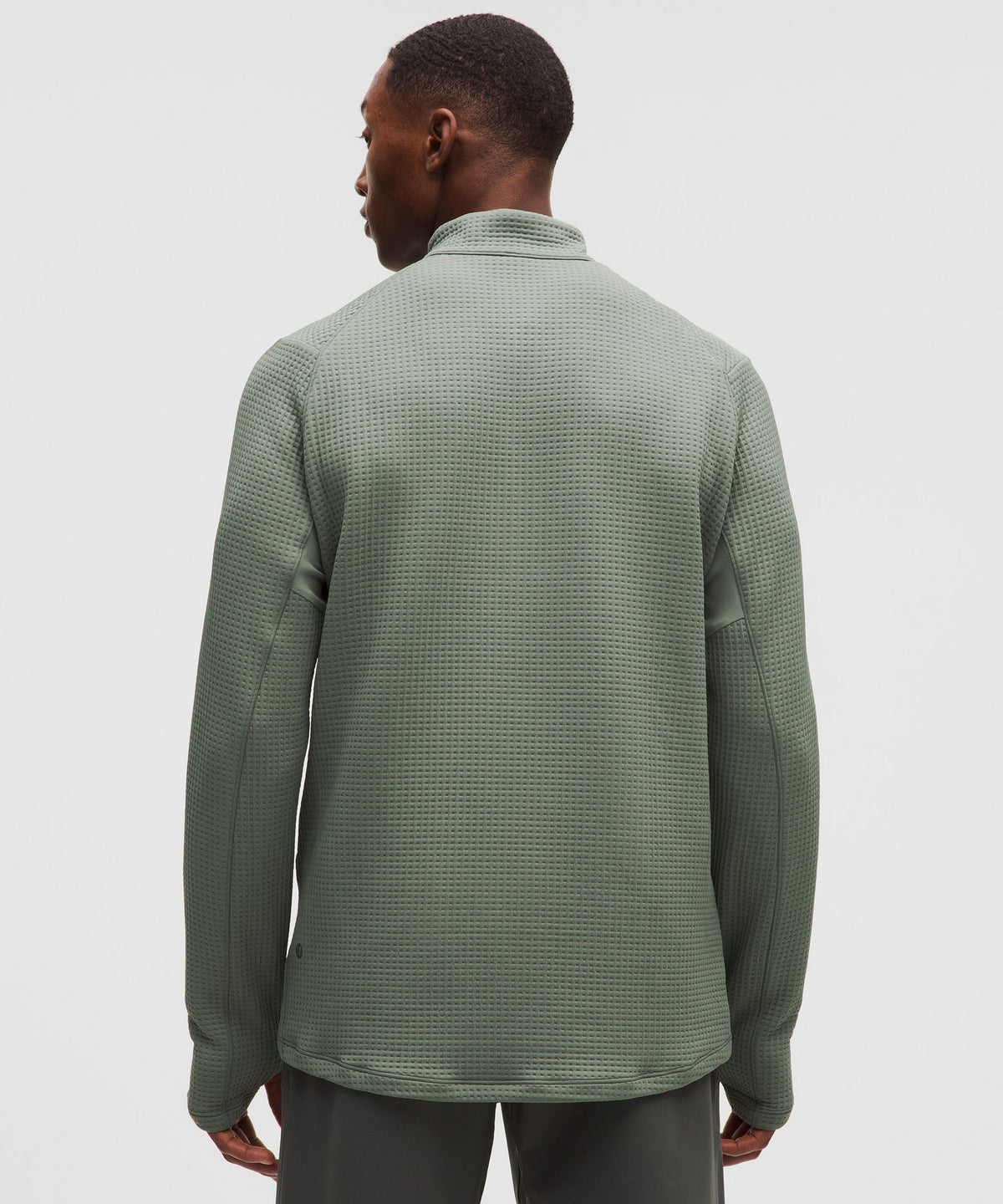 Waffle-Knit Half Zip