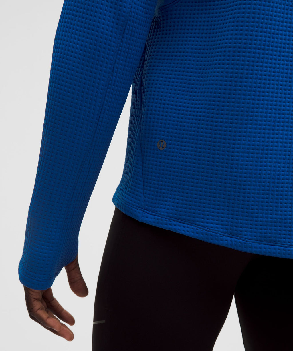 Waffle-Knit Half Zip