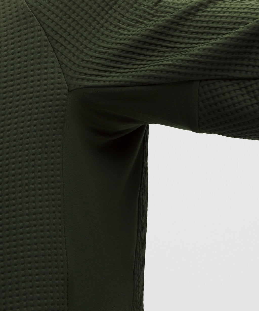 Waffle-Knit Half Zip