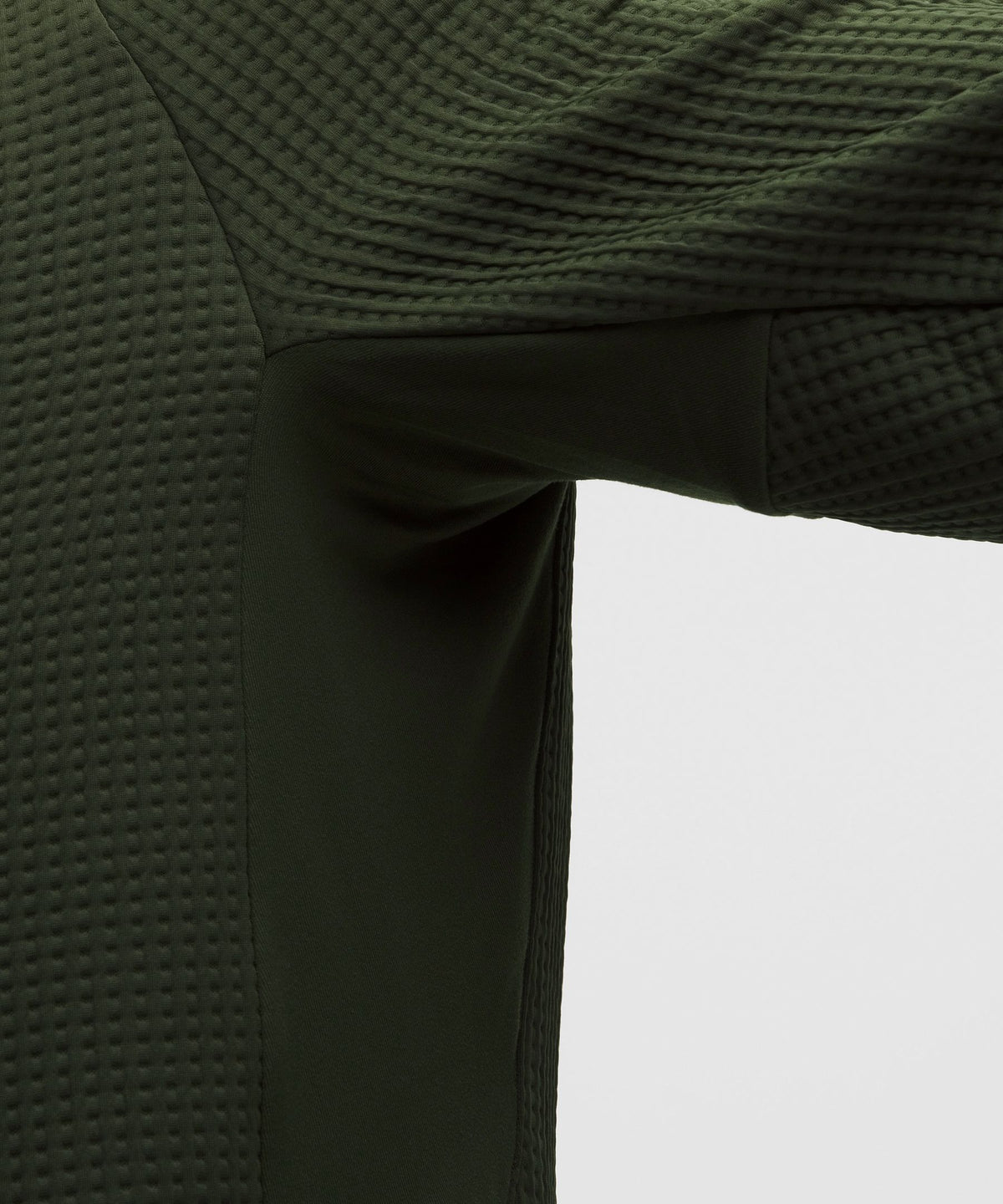 Waffle-Knit Half Zip