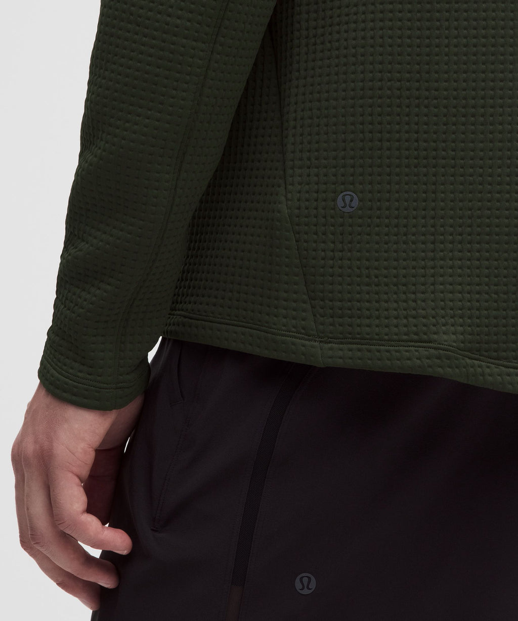 Waffle-Knit Half Zip
