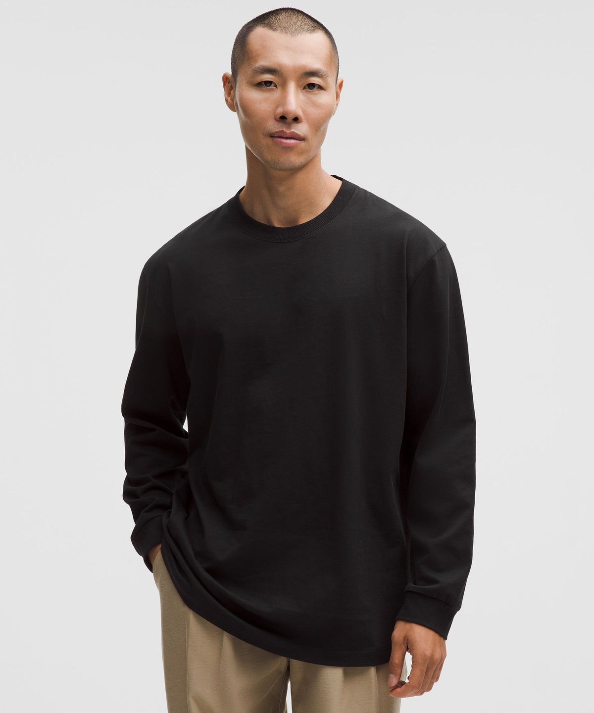 Heavyweight Cotton Jersey Long-Sleeve Shirt