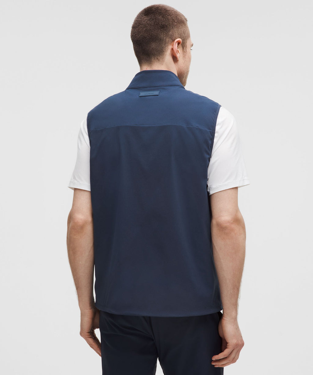 Windproof Full-Zip Golf Vest