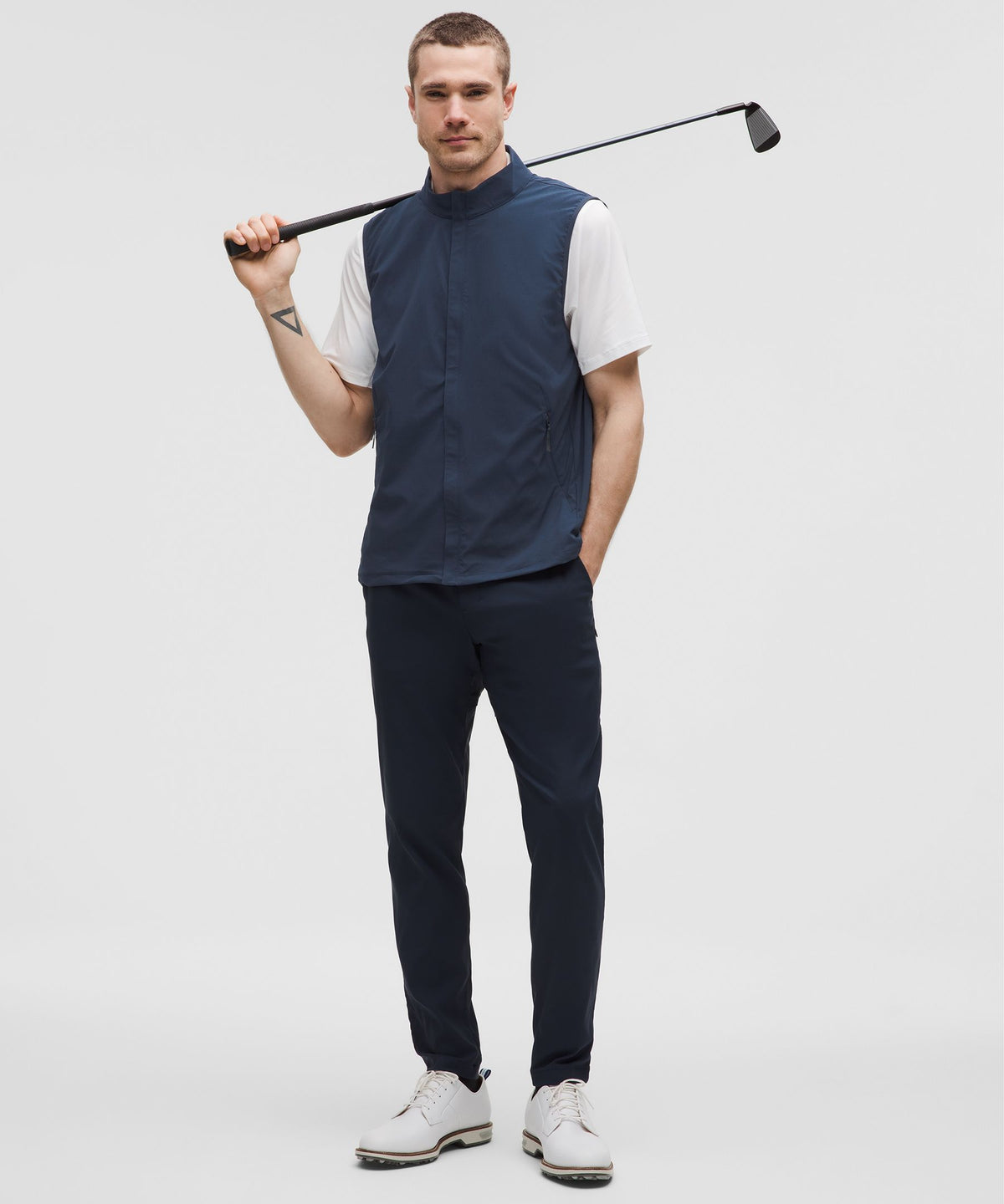 Windproof Full-Zip Golf Vest