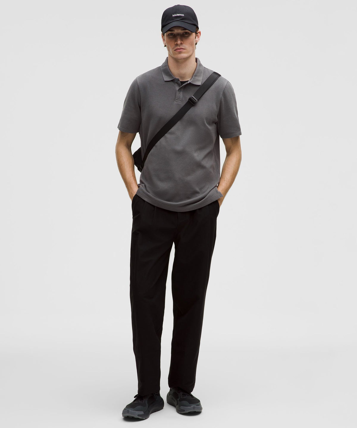 Cotton-Blend Pique Short-Sleeve Polo Shirt