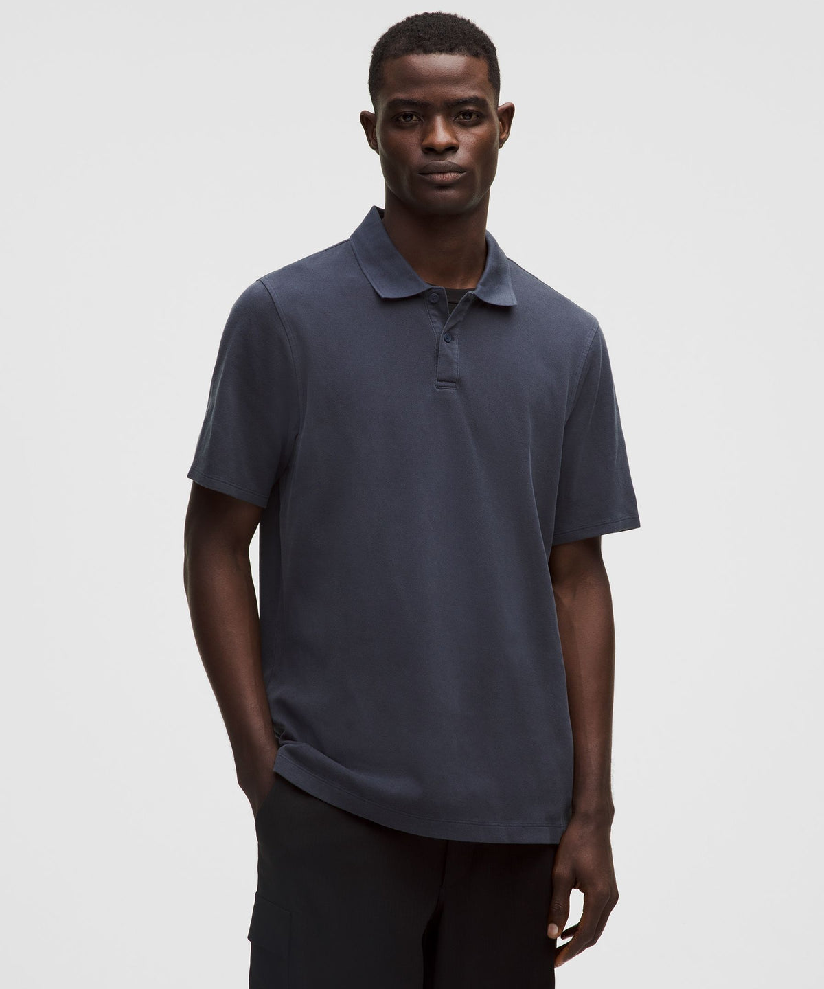 Cotton-Blend Pique Short-Sleeve Polo Shirt