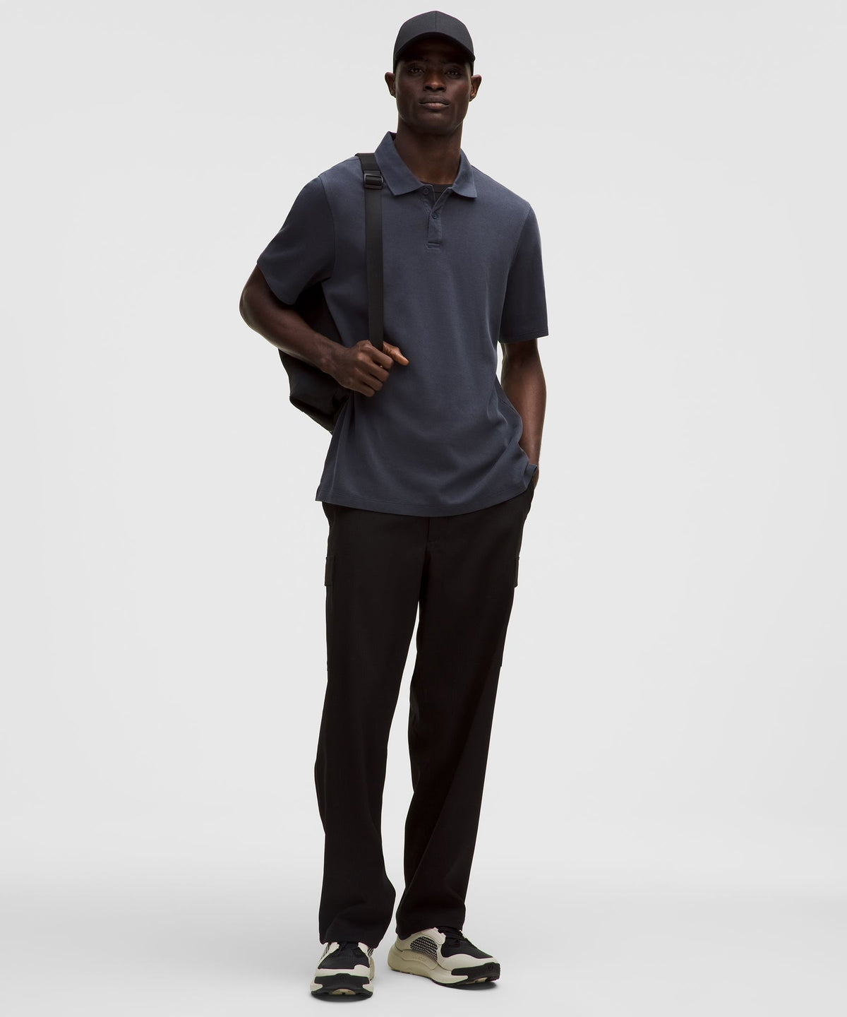 Cotton-Blend Pique Short-Sleeve Polo Shirt