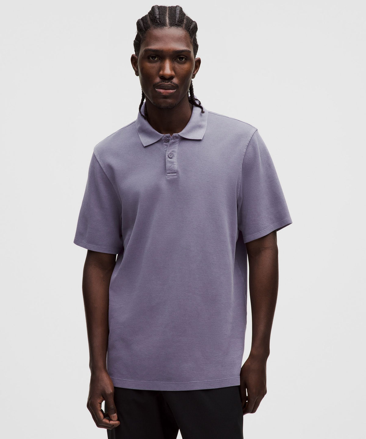 Cotton-Blend Pique Short-Sleeve Polo Shirt