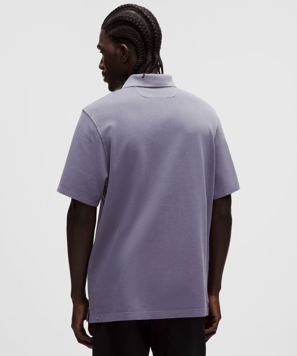 Cotton-Blend Pique Short-Sleeve Polo Shirt