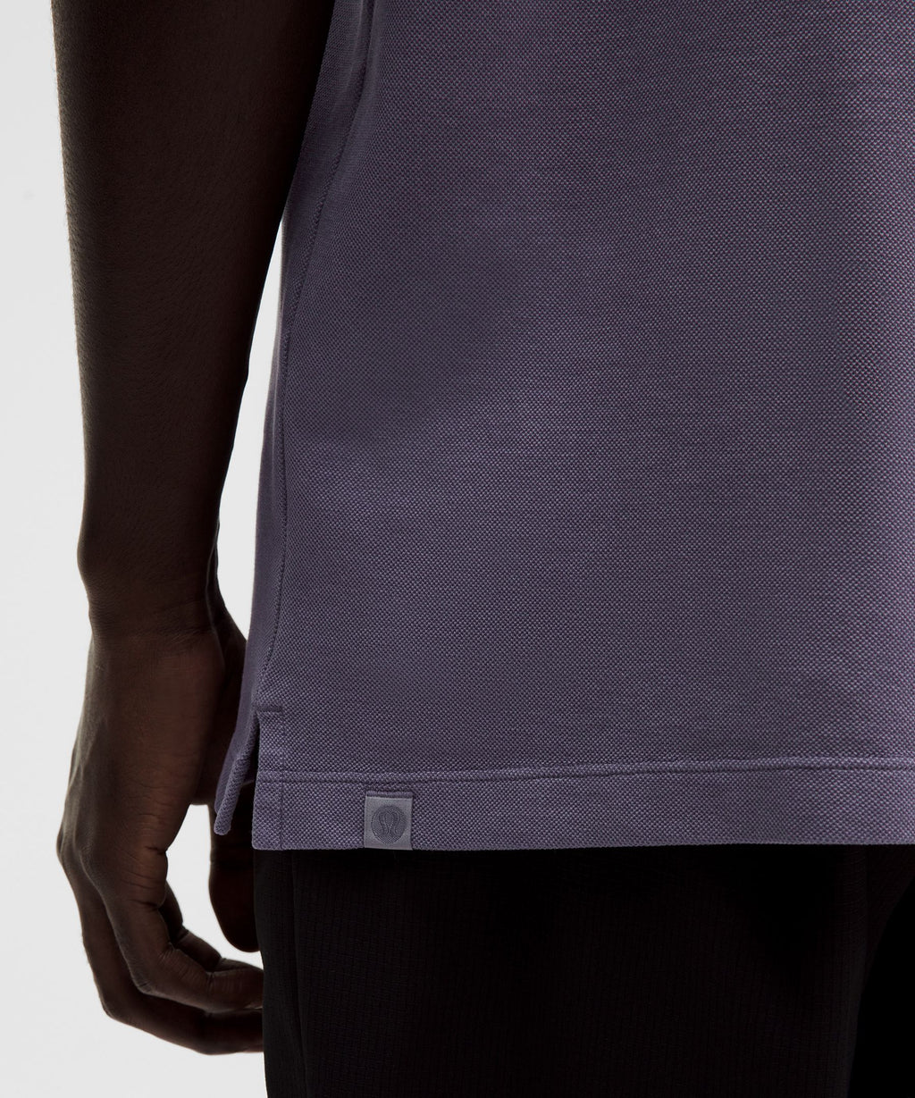 Cotton-Blend Pique Short-Sleeve Polo Shirt