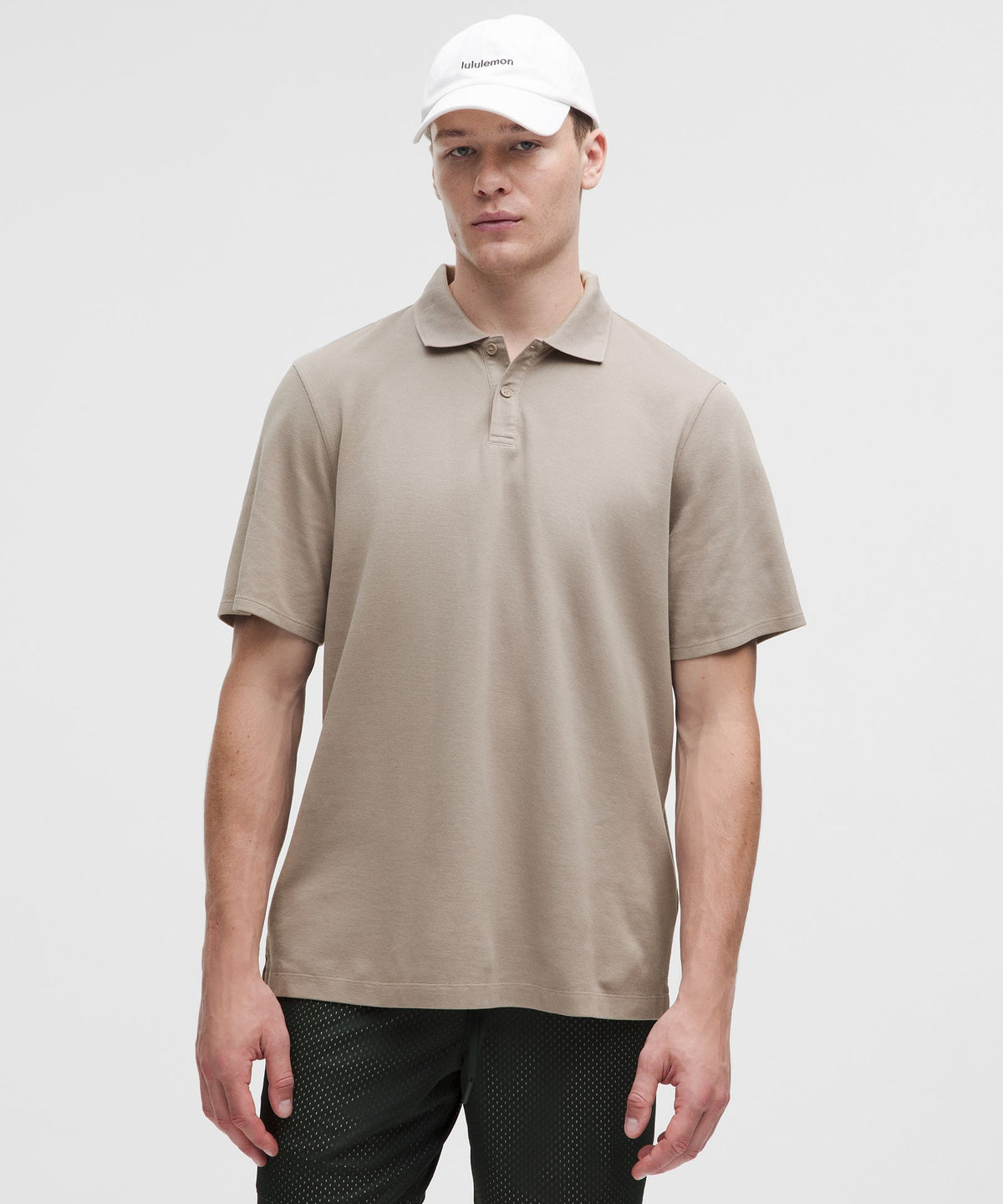 Cotton-Blend Pique Short-Sleeve Polo Shirt