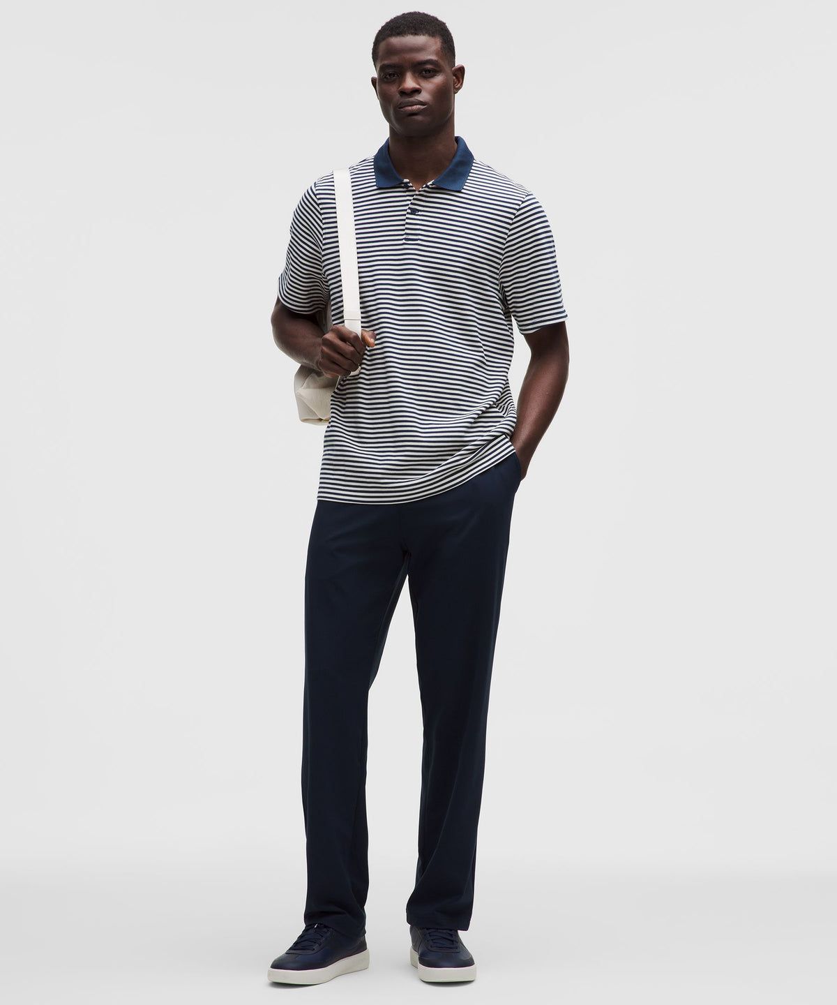 Cotton-Blend Pique Short-Sleeve Polo Shirt