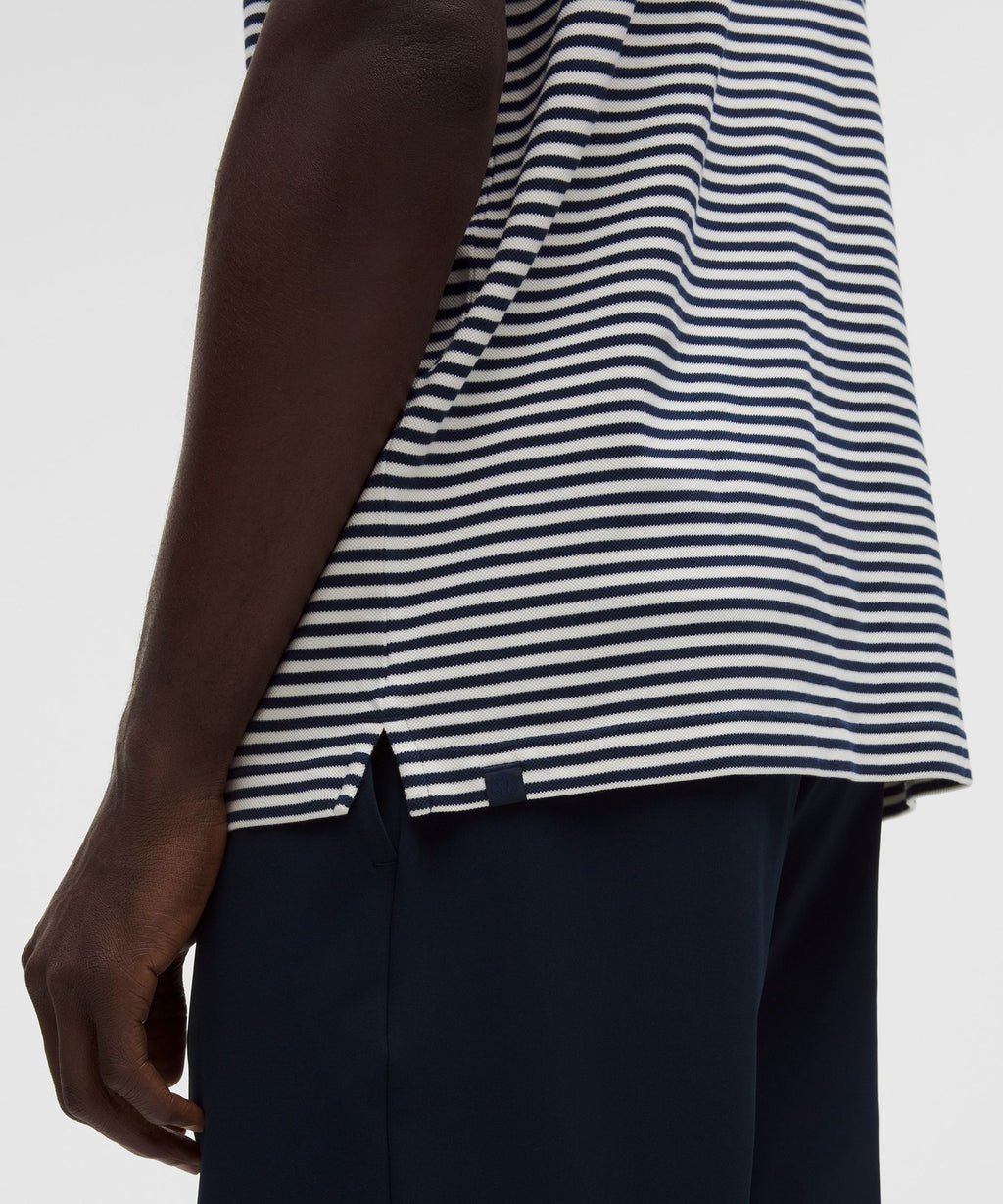 Cotton-Blend Pique Short-Sleeve Polo Shirt