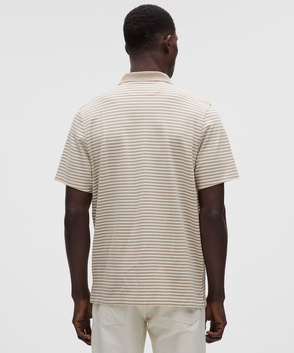 Cotton-Blend Pique Short-Sleeve Polo Shirt