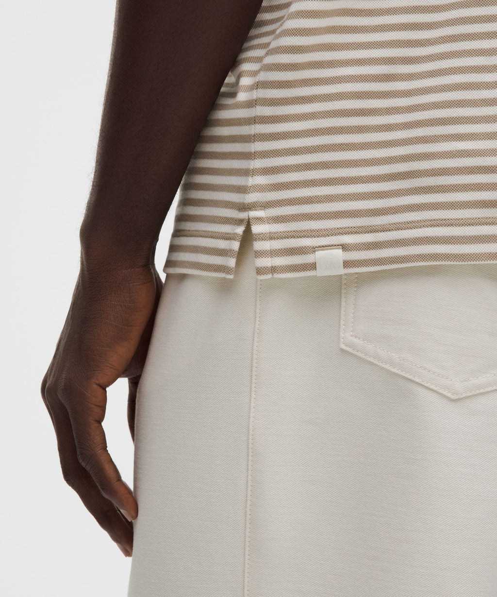 Cotton-Blend Pique Short-Sleeve Polo Shirt