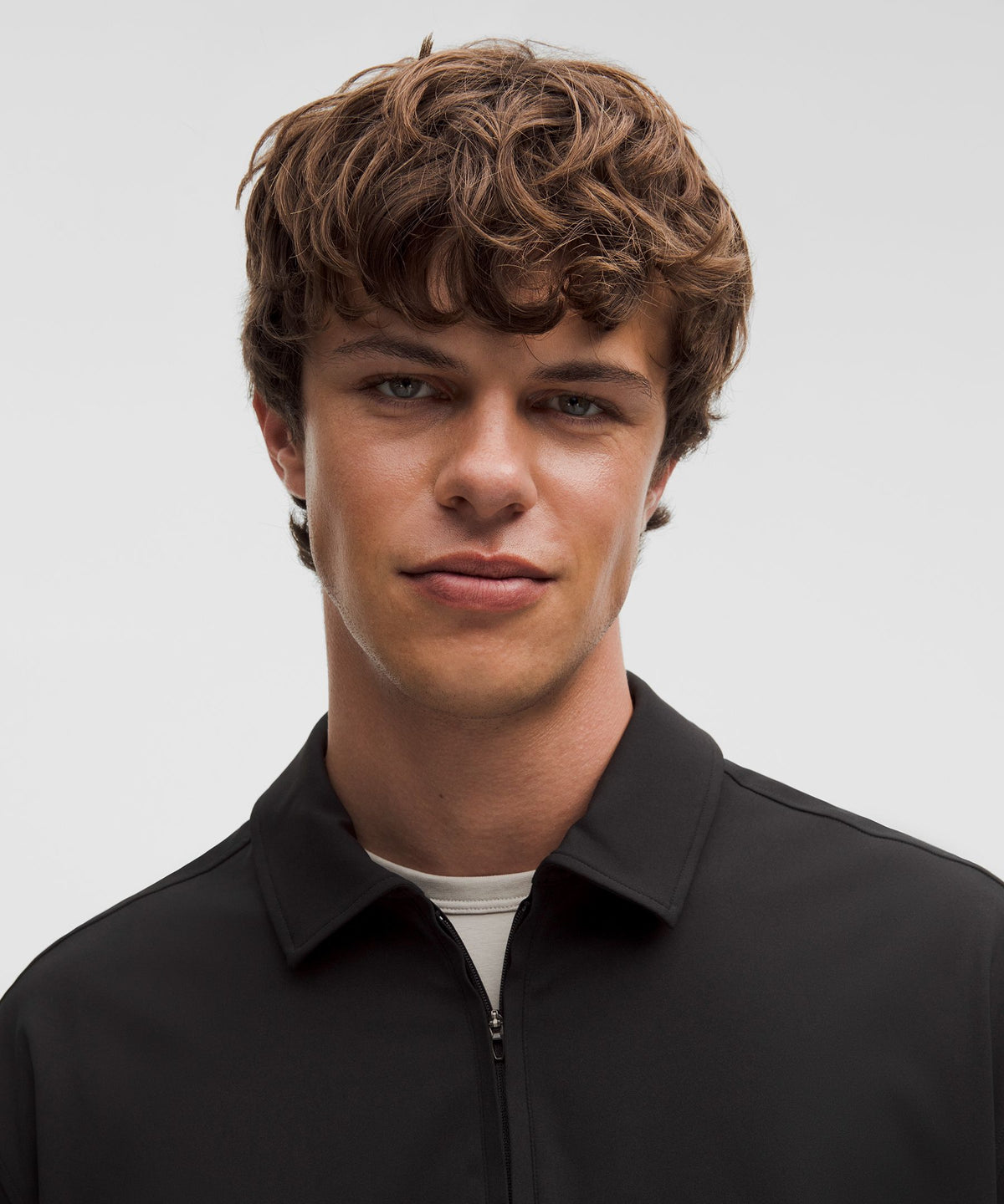 Daydrift Oversized Zip-Neck Polo Shirt