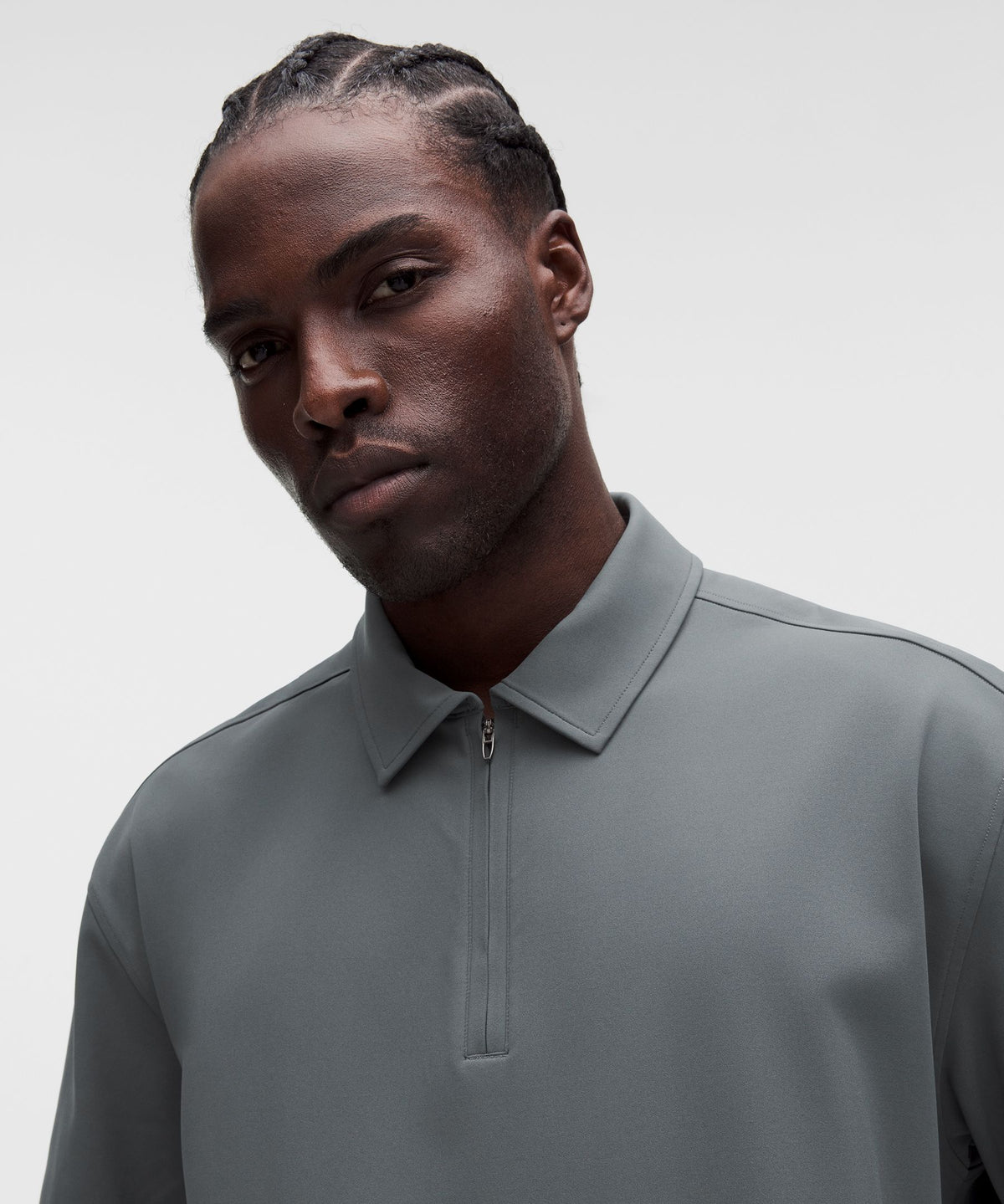 Daydrift Oversized Zip-Neck Polo Shirt