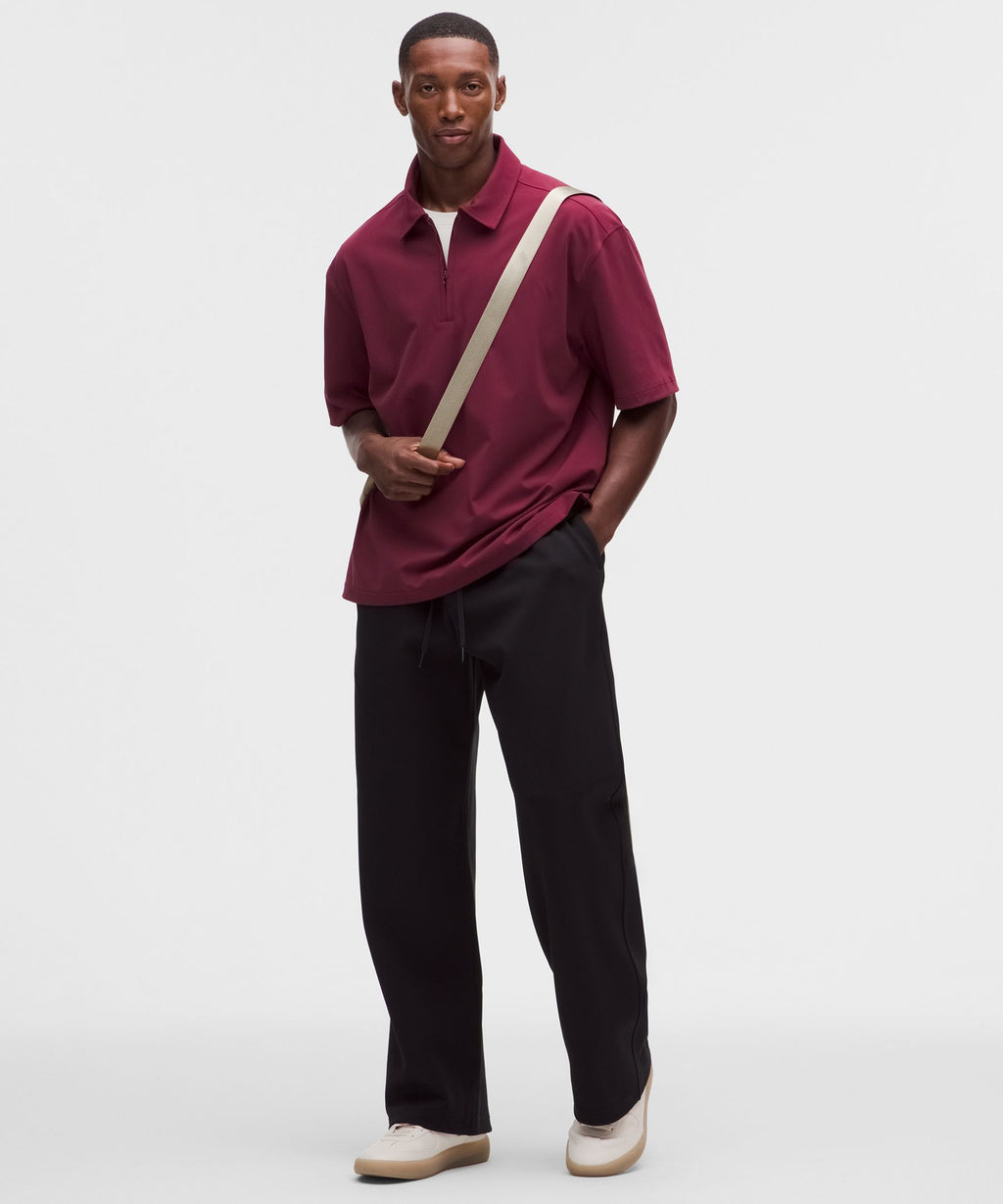 Daydrift Oversized Zip-Neck Polo Shirt