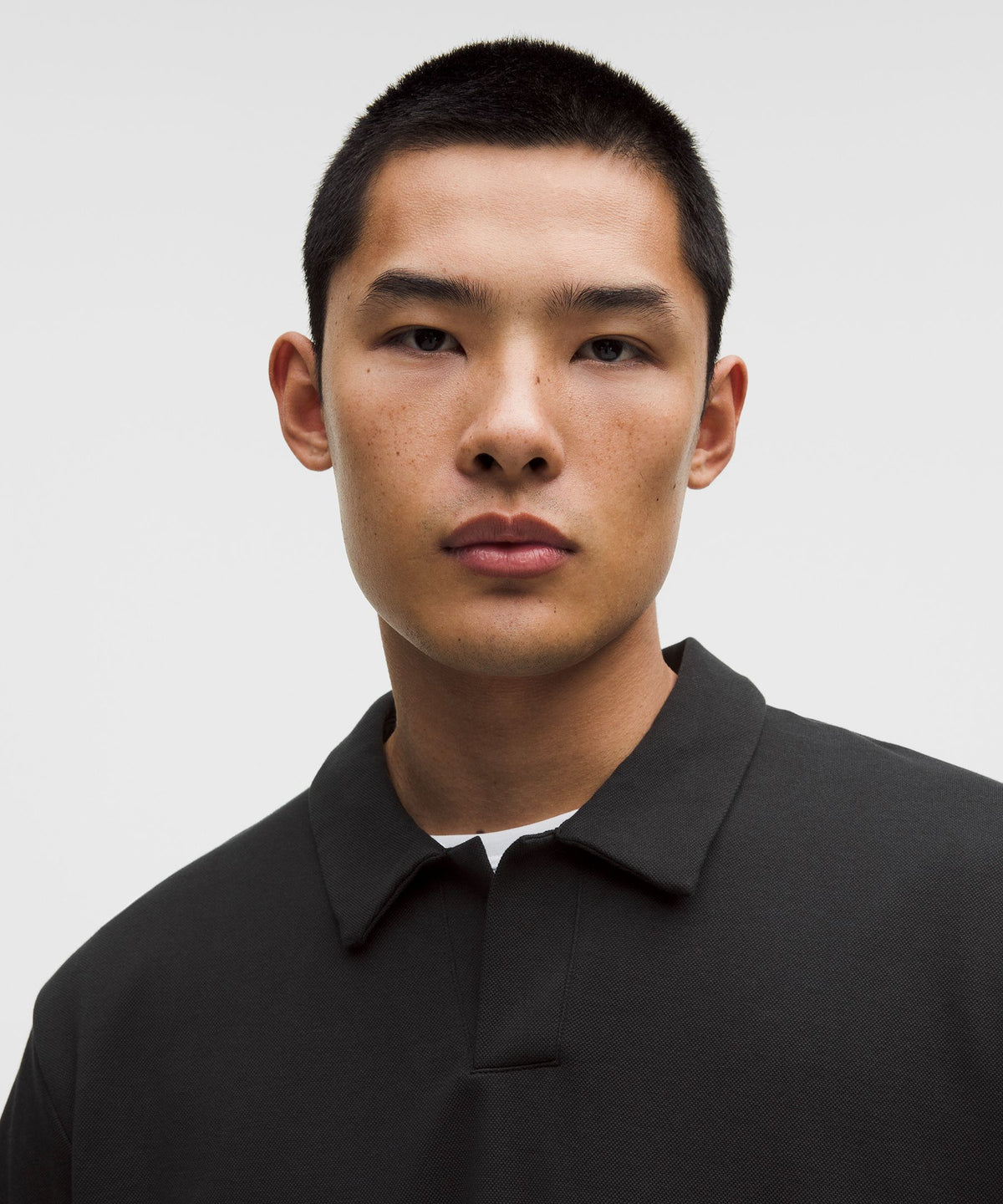 Pique Performer Johnny-Collar Short-Sleeve Shirt