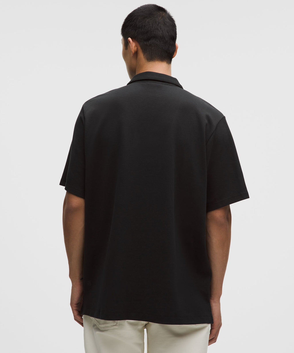 Pique Performer Johnny-Collar Short-Sleeve Shirt