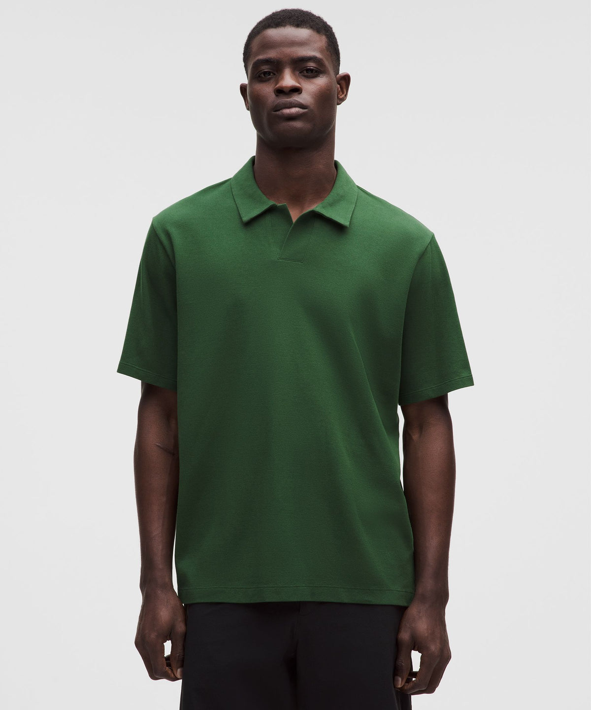 Pique Performer Johnny-Collar Short-Sleeve Shirt