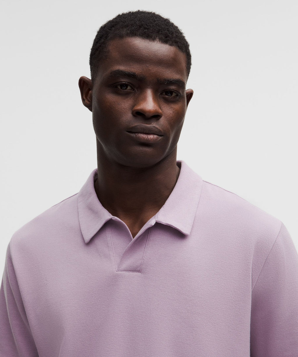 Pique Performer Johnny-Collar Short-Sleeve Shirt