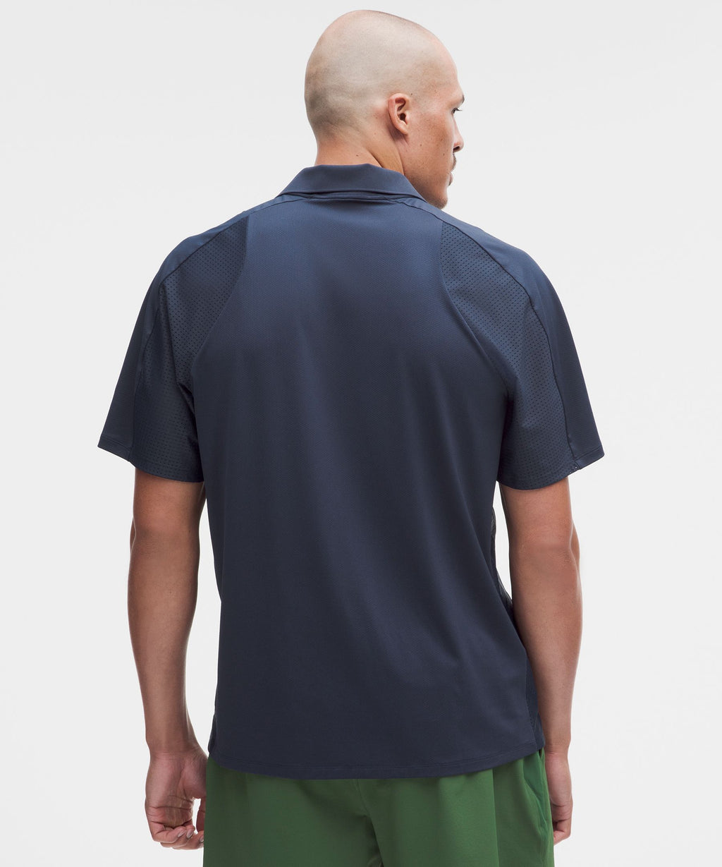 Mesh Panelled Tennis Polo Shirt