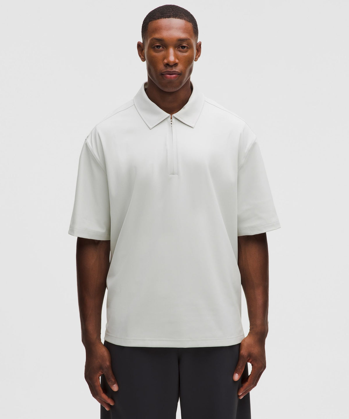 Daydrift Oversized Zip-Neck Polo Shirt