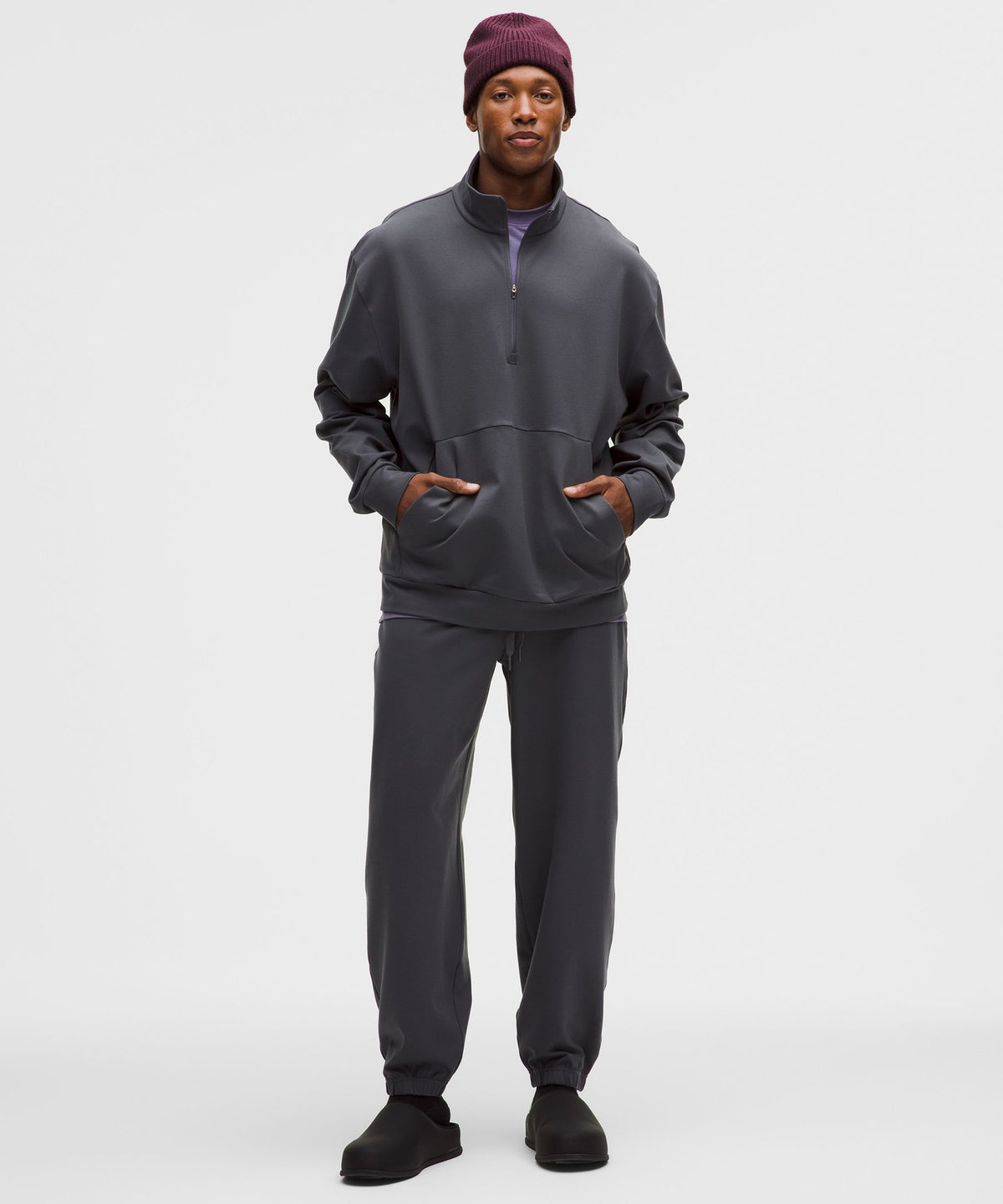 Heavyweight Soft Jersey Half Zip