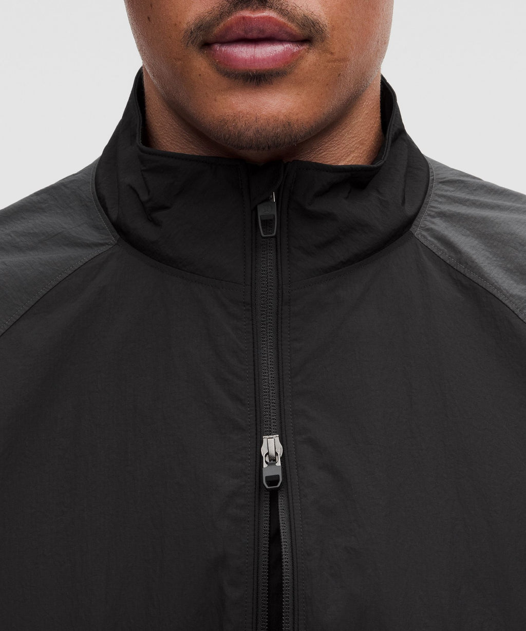 Nylon Oversized Track Jacket