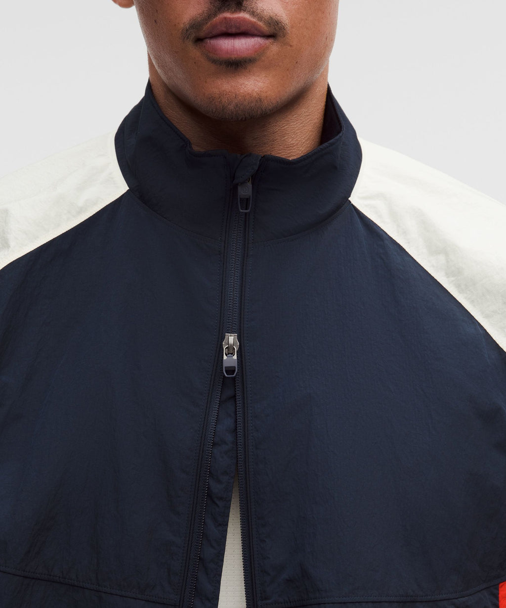 Nylon Oversized Track Jacket