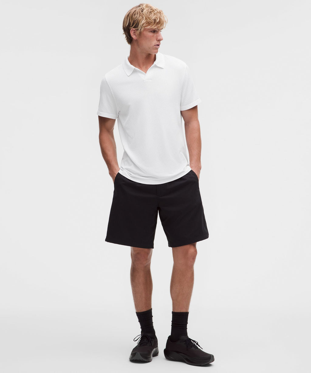 Textured Seamless Polo Shirt