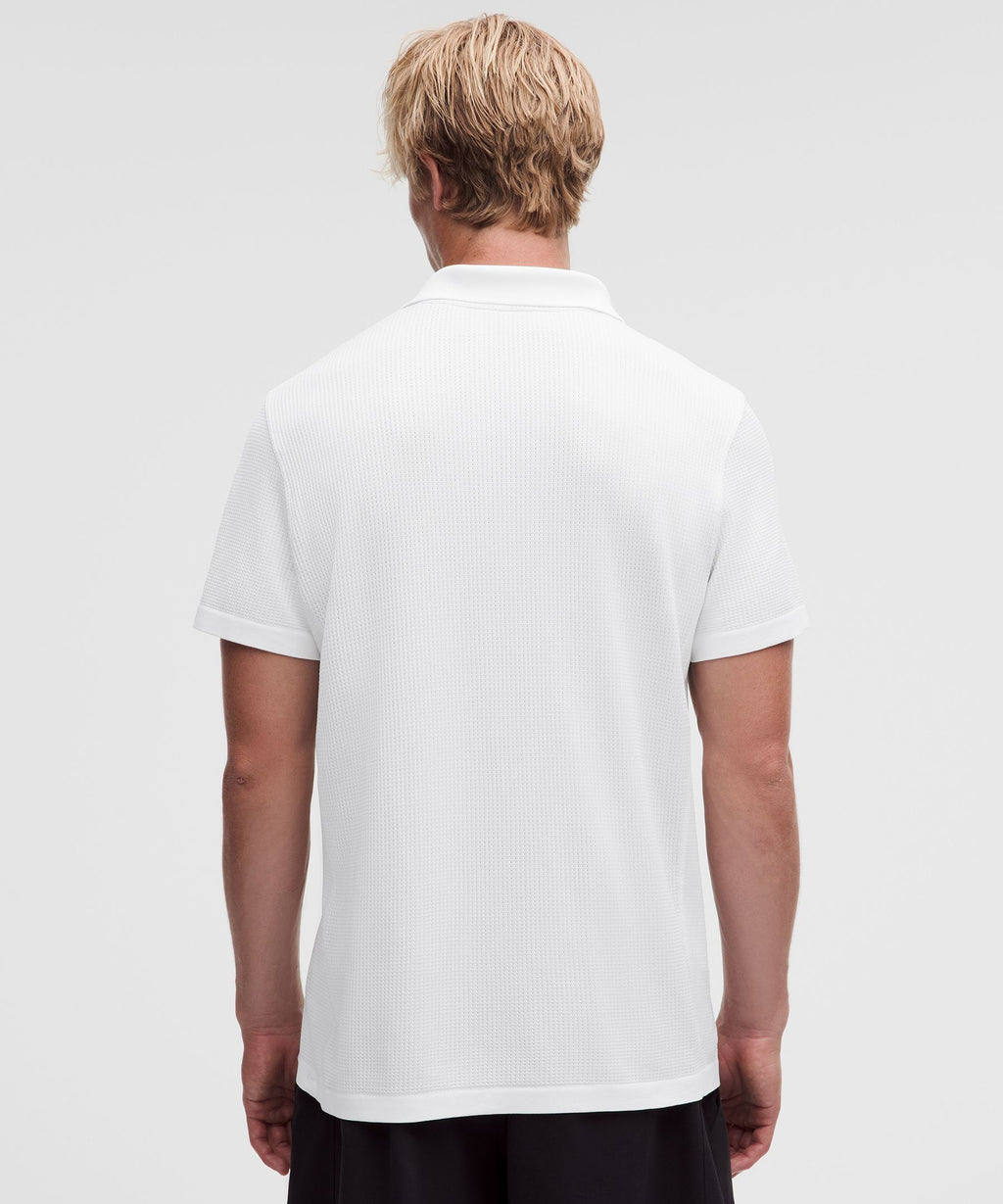 Textured Seamless Polo Shirt