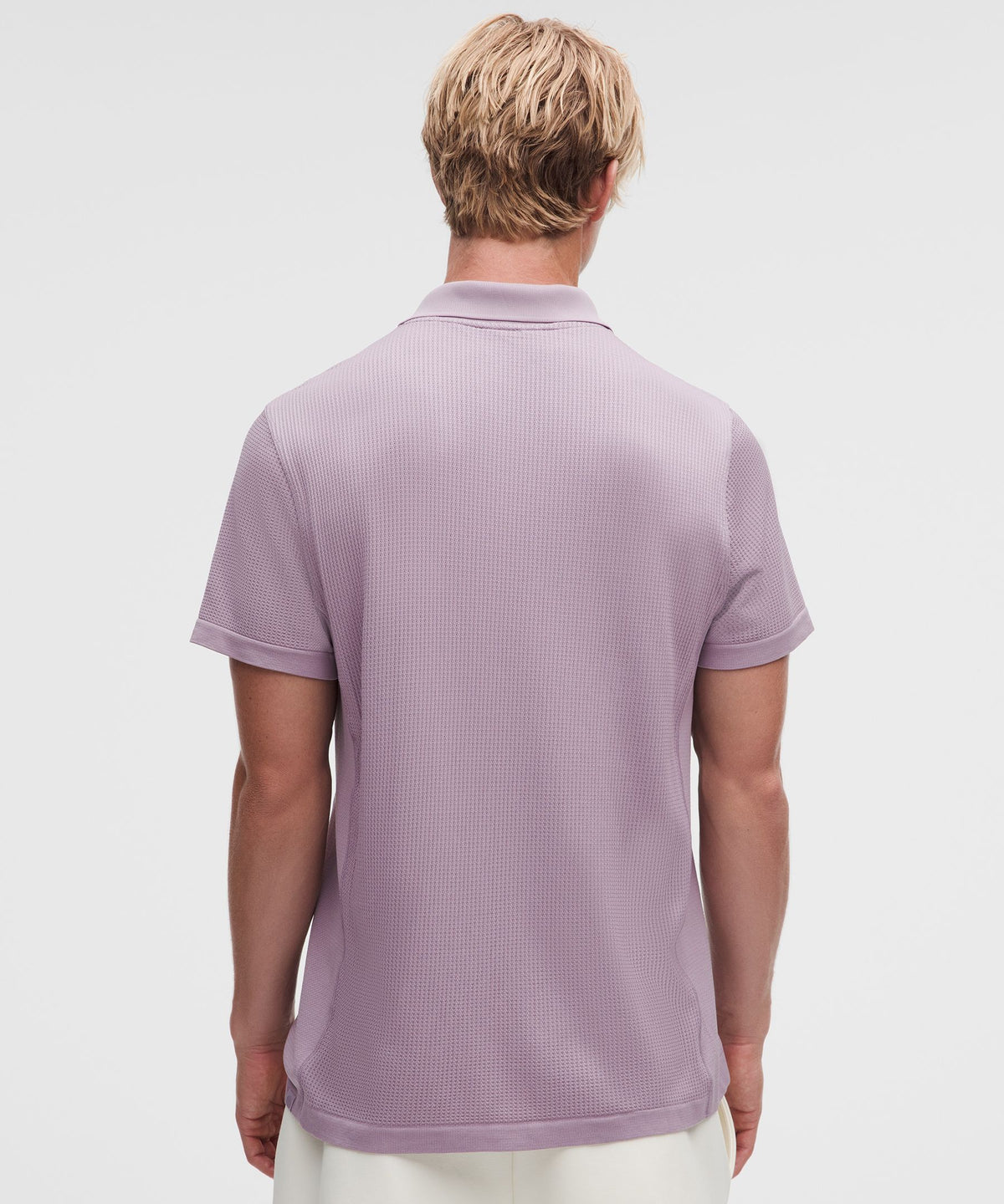 Textured Seamless Polo Shirt
