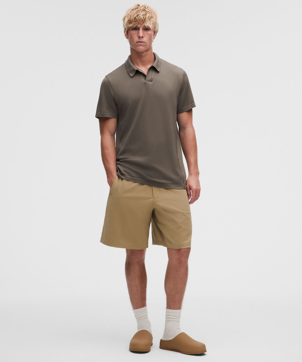 Textured Seamless Polo Shirt