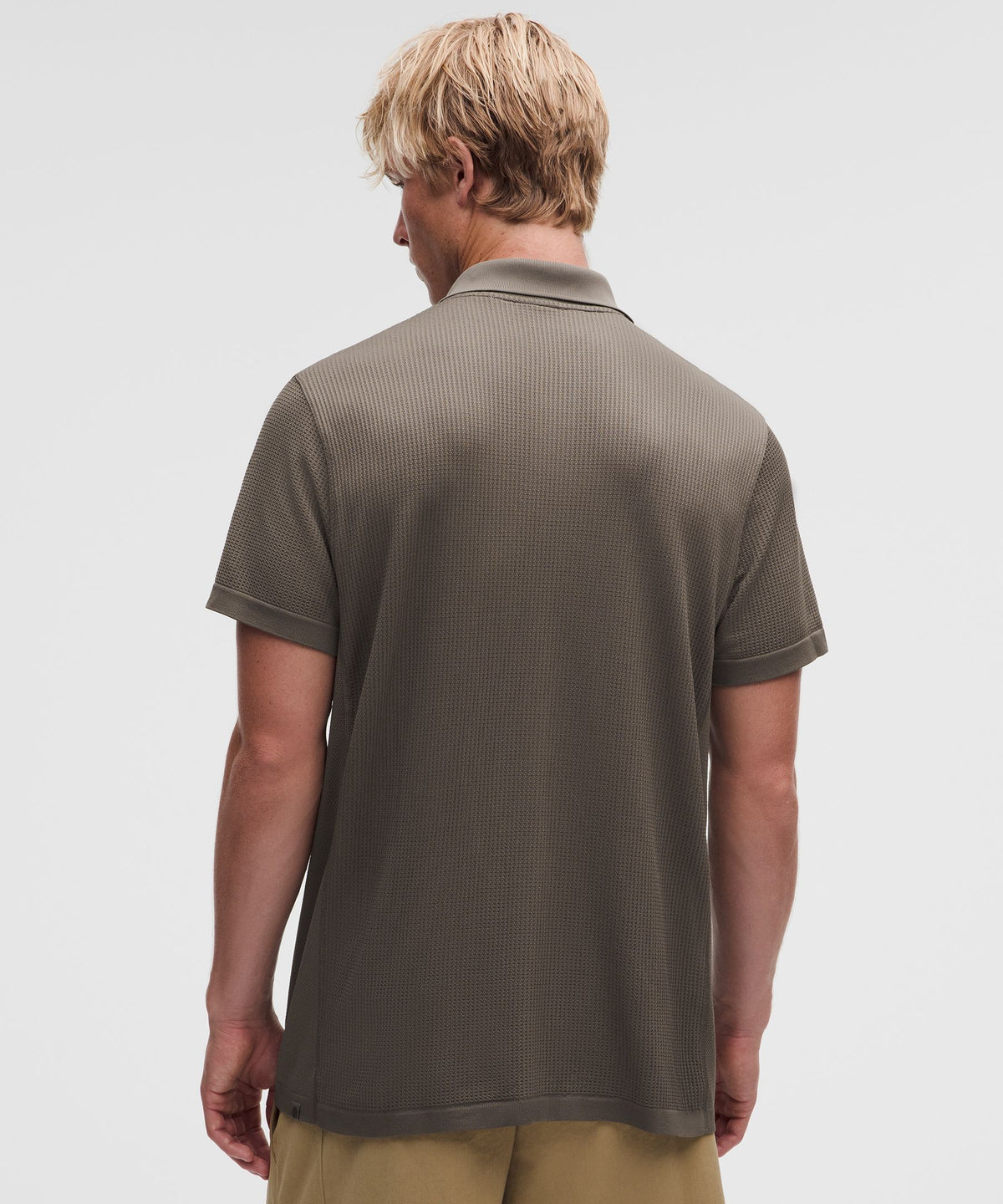 Textured Seamless Polo Shirt