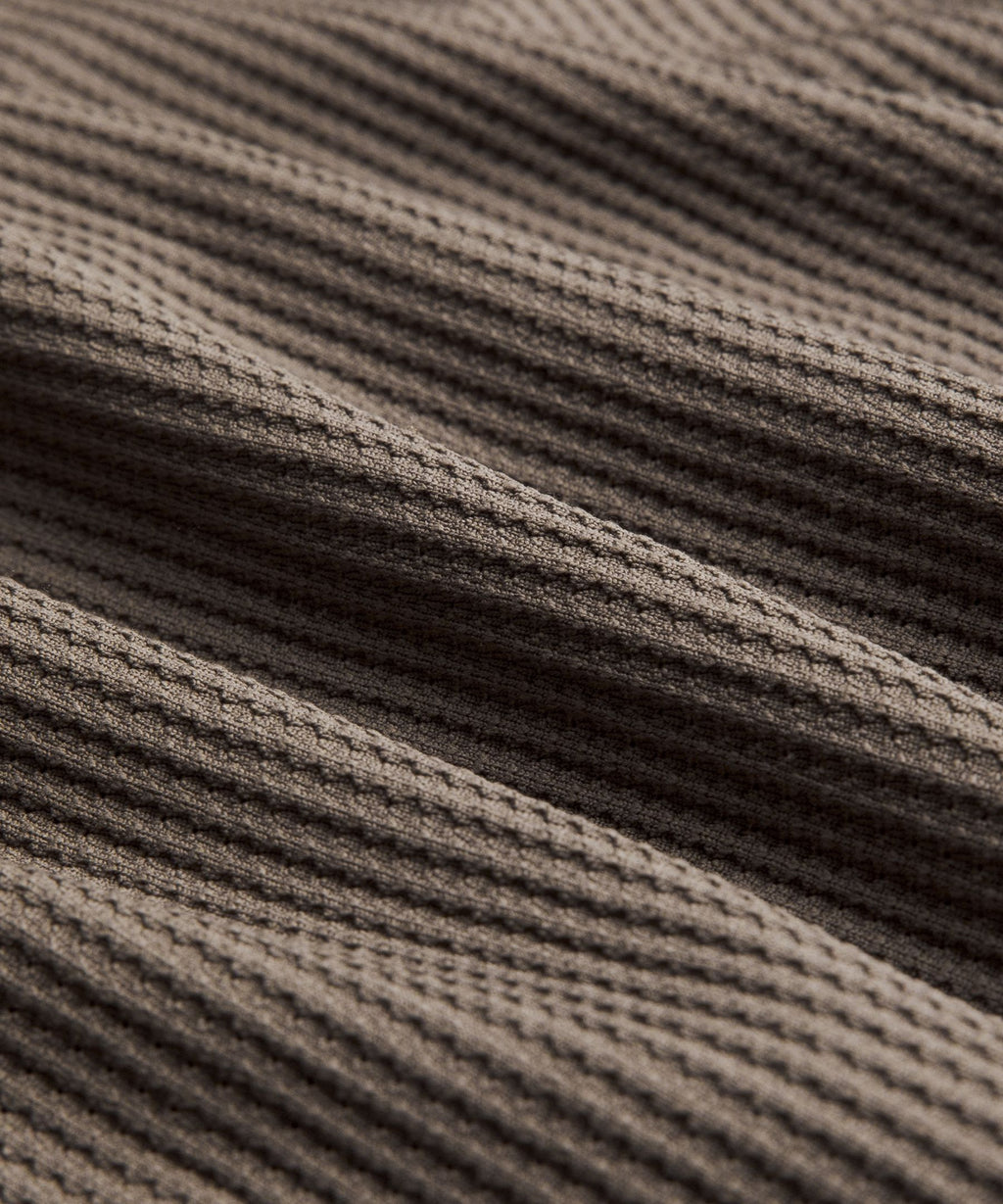 Textured Seamless Polo Shirt