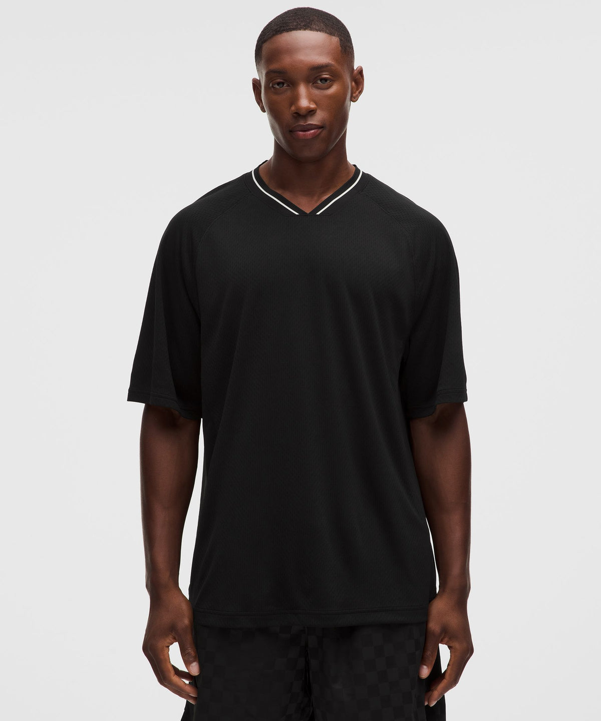 Relaxed-Fit Collared Jersey Short-Sleeve Shirt