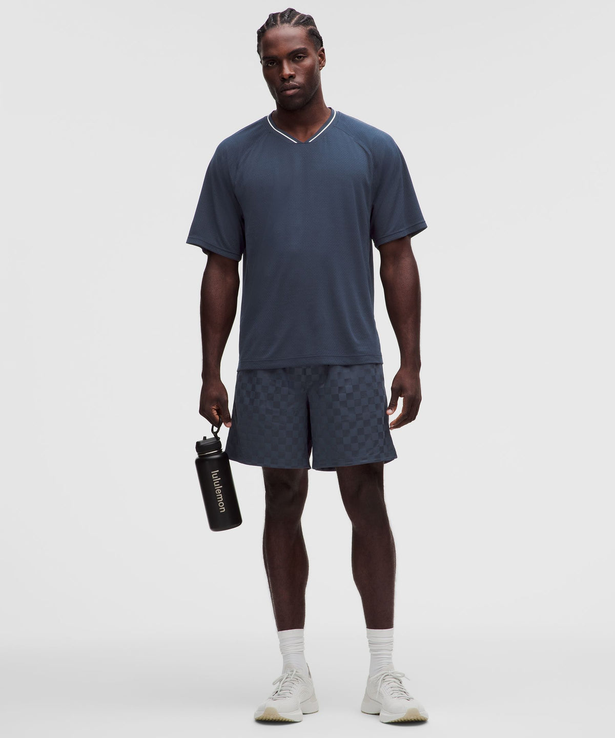 Relaxed-Fit Collared Jersey Short-Sleeve Shirt