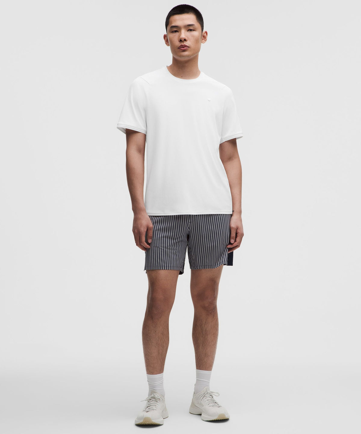 UV-Protective Textured Mesh Tennis Shirt